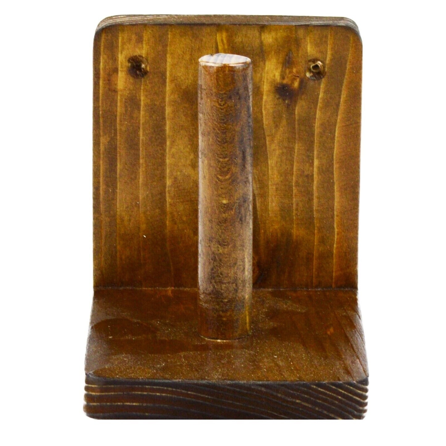 Wooden Toilet Loo Roll Holder Tissue Storage Wall Mounted Unique Accessory