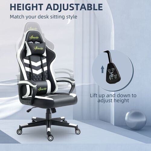 Gaming Chair Recliner Swivel Office Ergonomic Lumber PC Computer Desk Chairs