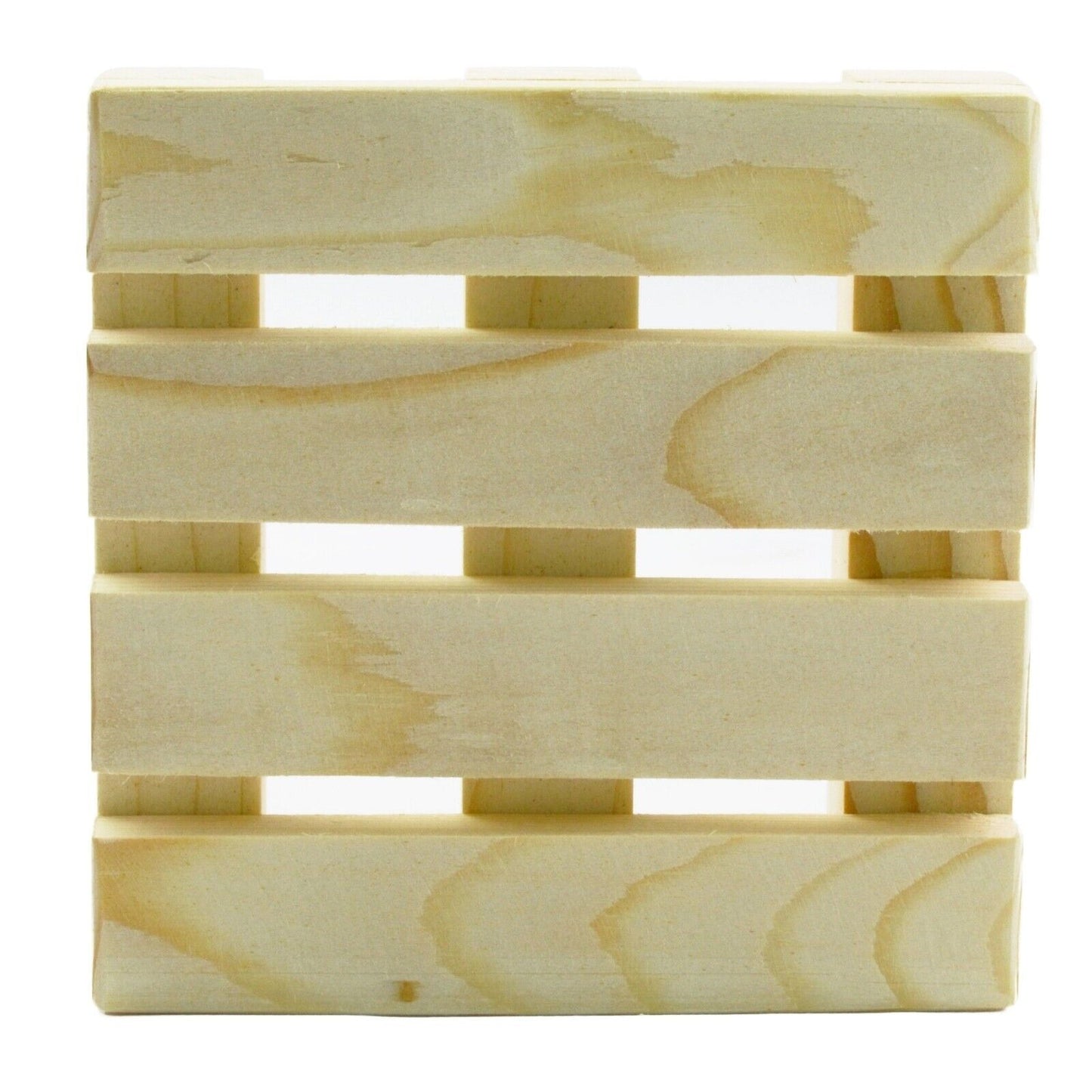 Set of 4 Handmade Novelty Gift Mens Present Miniature Pallet Coasters Cup Stand