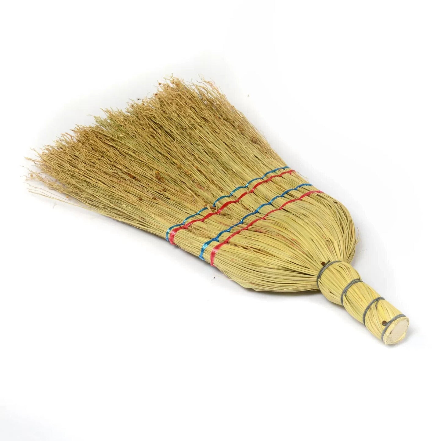 Traditional Corn Broom Besom Long Handled Sweeping Brush Yard Straw Garden