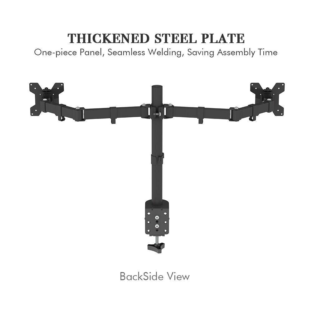 TV Stand Bracket DeskTop Monitor Table Double Fixed or Freestanding 13-27 inch