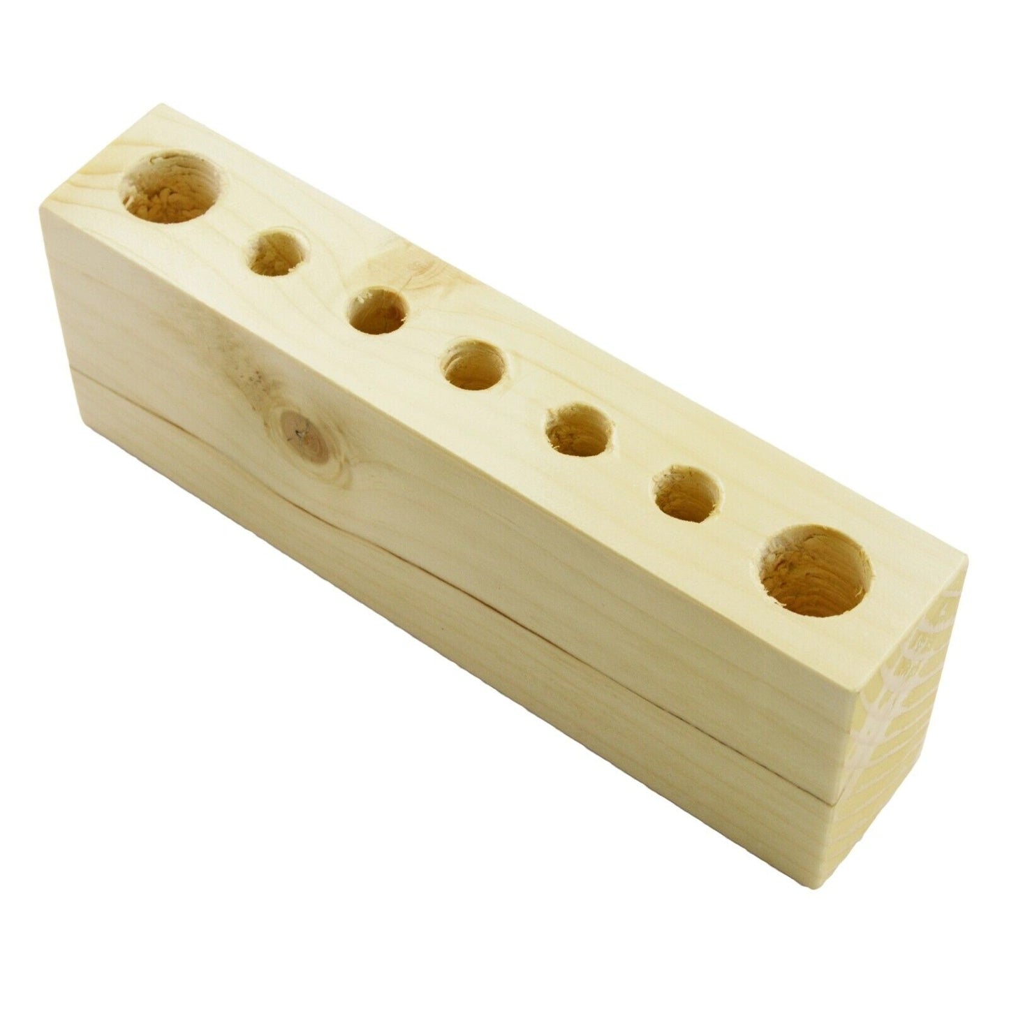 Wooden Pen Pencil Storage Holder Handmade Rustic Table Desk Organizer Tidy