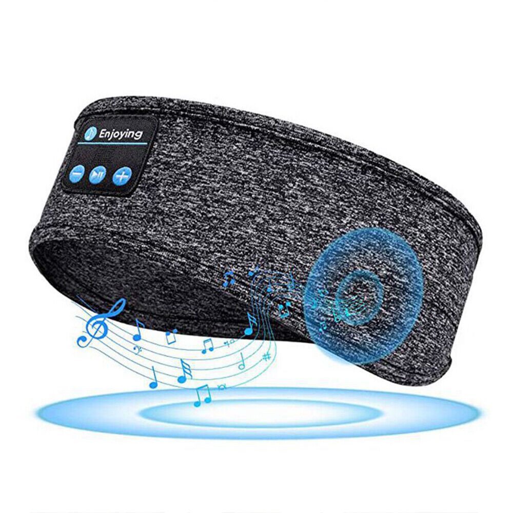 Wireless Bluetooth Headband Sleeping Eye Mask Headphones Headset Music Sports