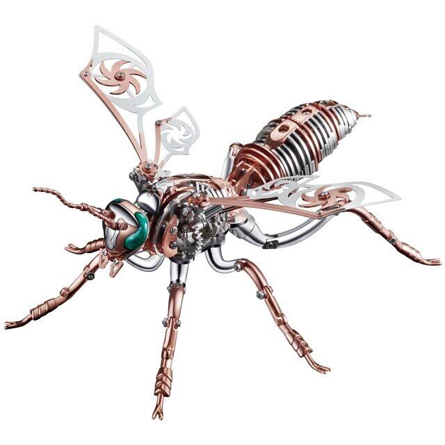 3D Metal Model Kits Wasp Moving Parts Adult Steampunk Mechanical Building Kit