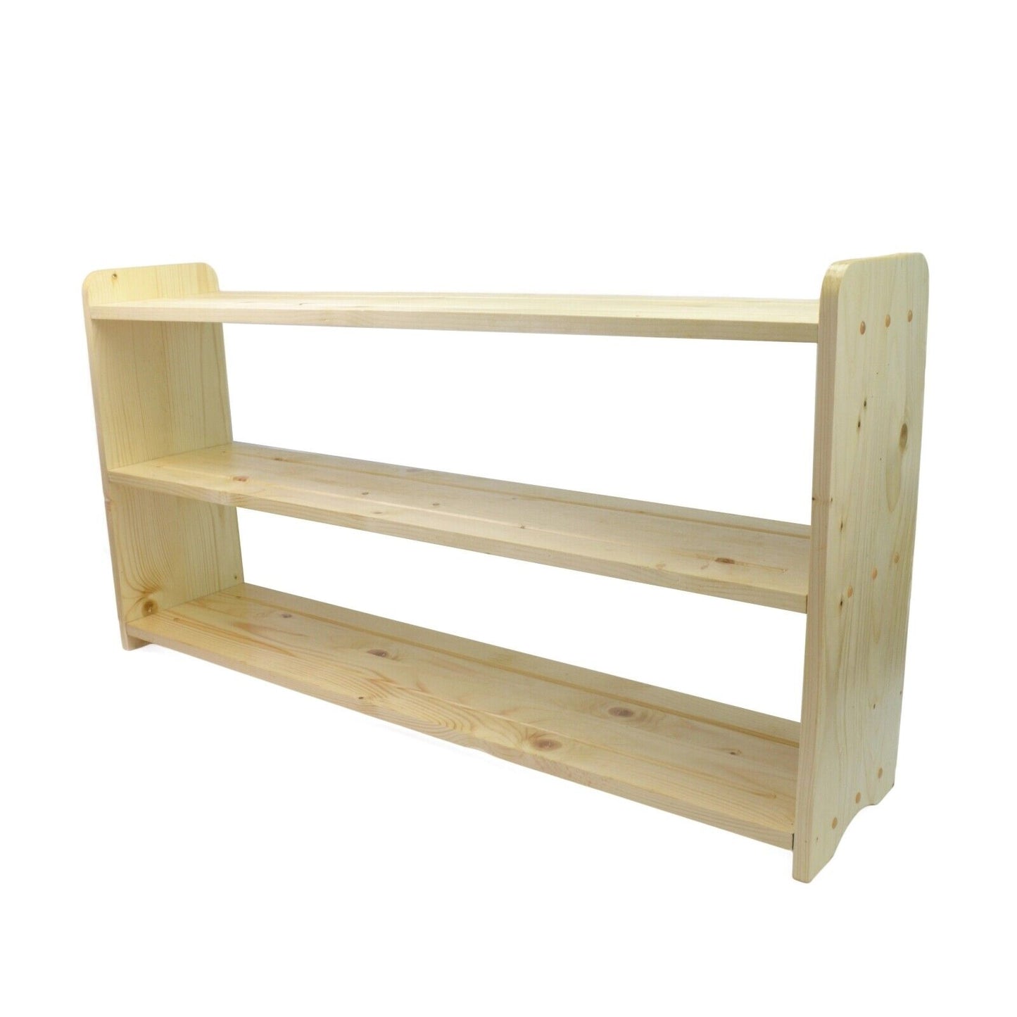 2/3 TIERS Handmade Shoe Rack Footwear Organiser Wooden Storage Shelves Stand UK