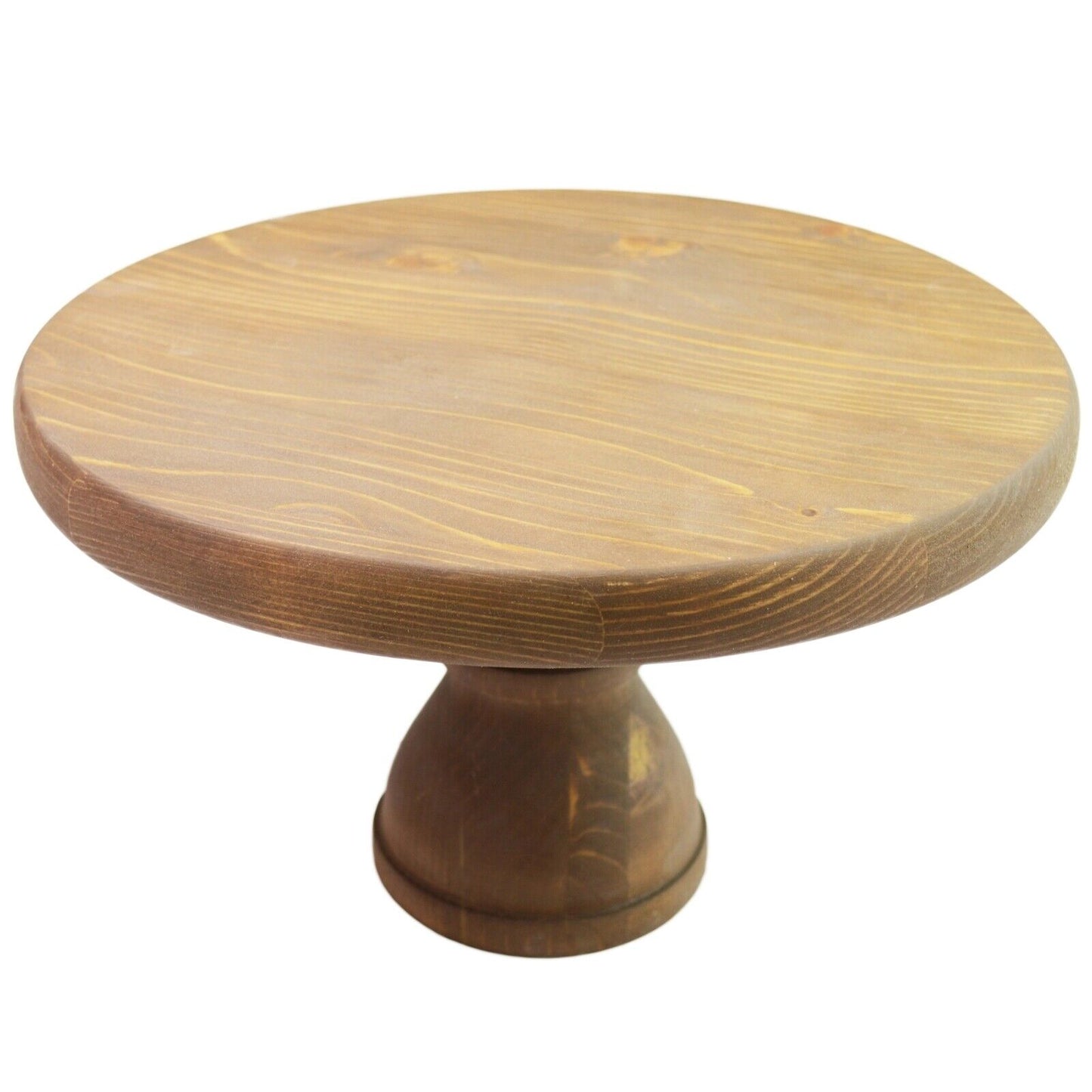 Wooden Cake stand Solid Wood Fruit Cupcake Platform Display 37cm