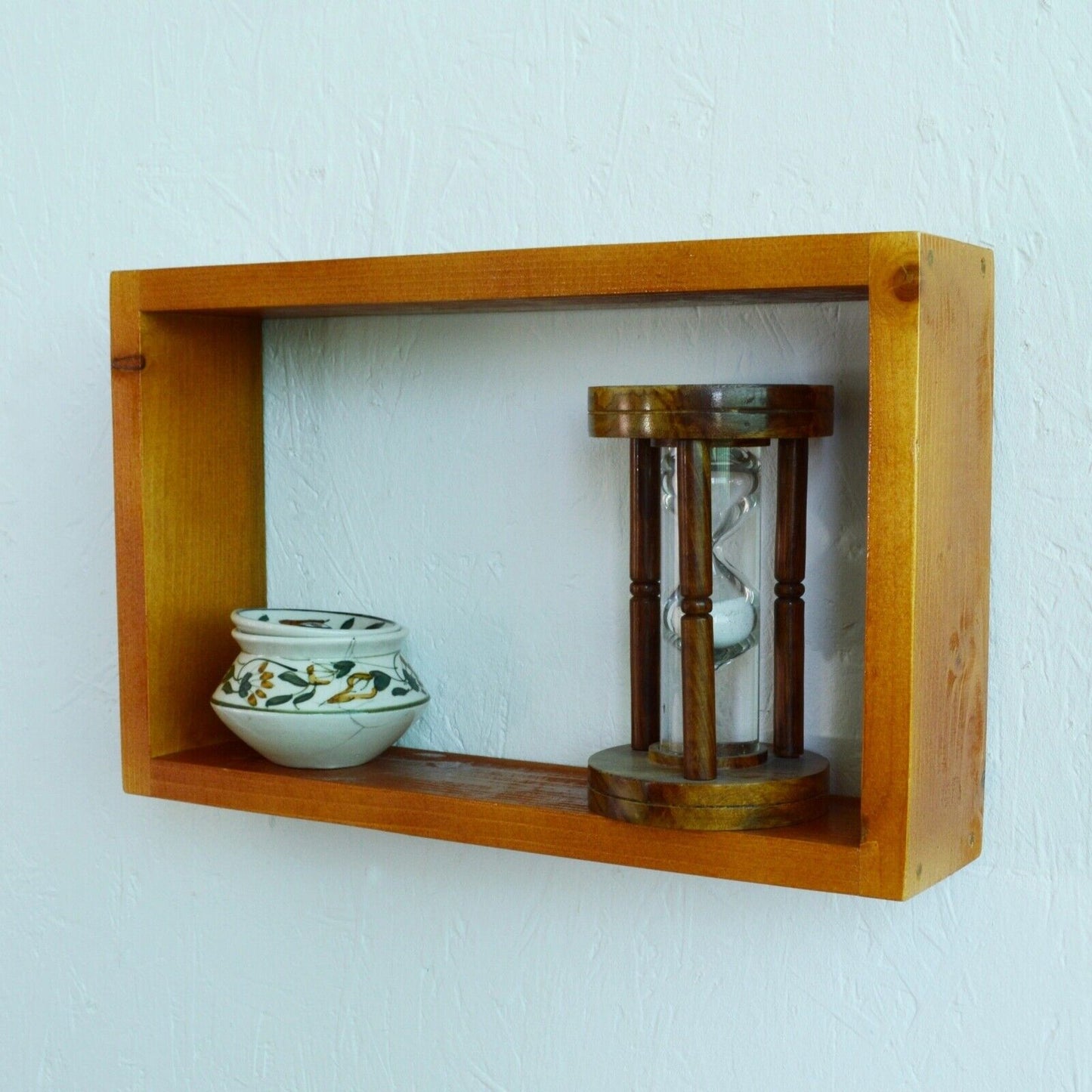 100% Solid Wood Floating Cube Shelves Wall Hanging Storage Display Deco Shelving