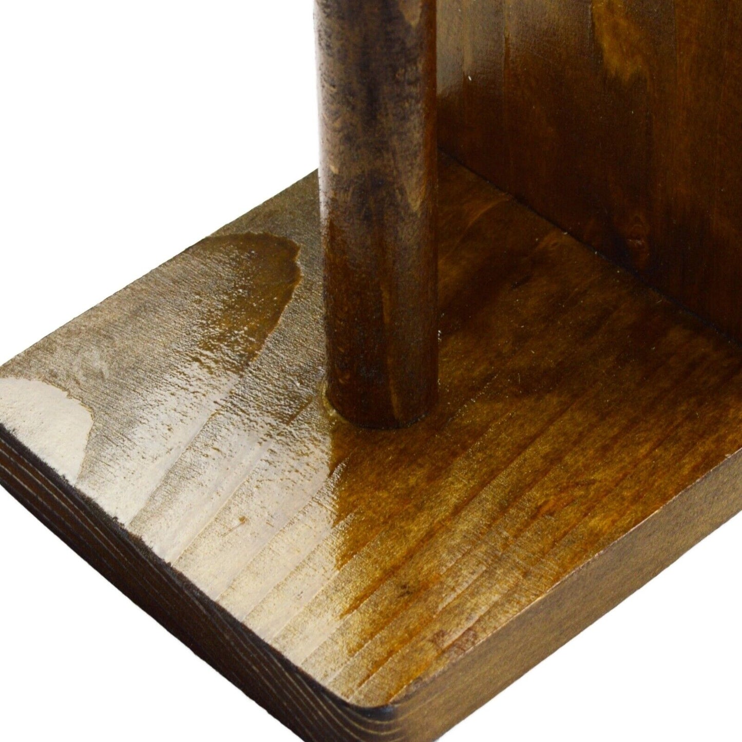 Wooden Toilet Loo Roll Holder Tissue Storage Wall Mounted Unique Accessory