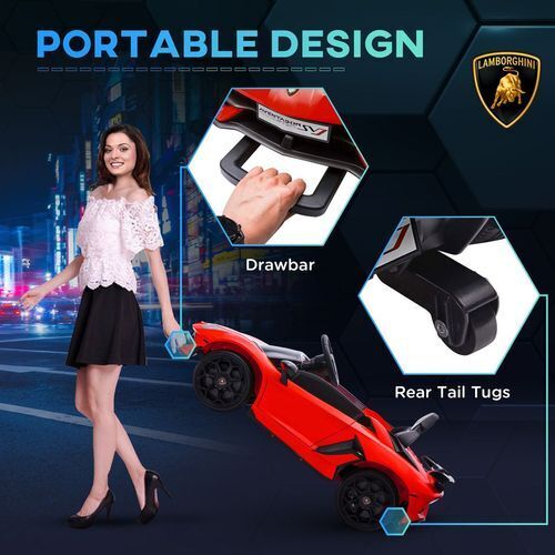 Lamborghini Veneno Licensed Electric Ride-on Car w/ Remote- Gree /Yellow/ Red
