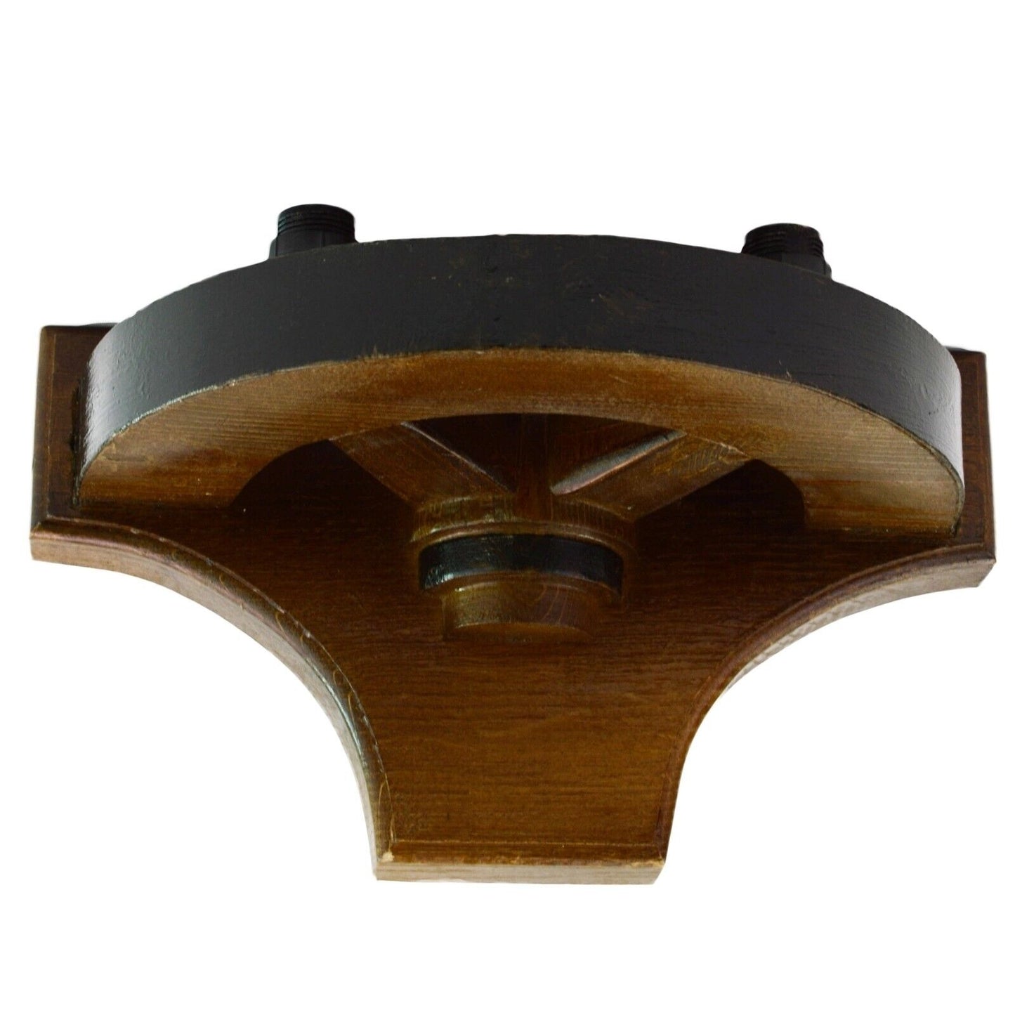 Design Oak Solid Wood Wall Lamp Glass Cover Light DIY Lighting Home Bedroom Gift