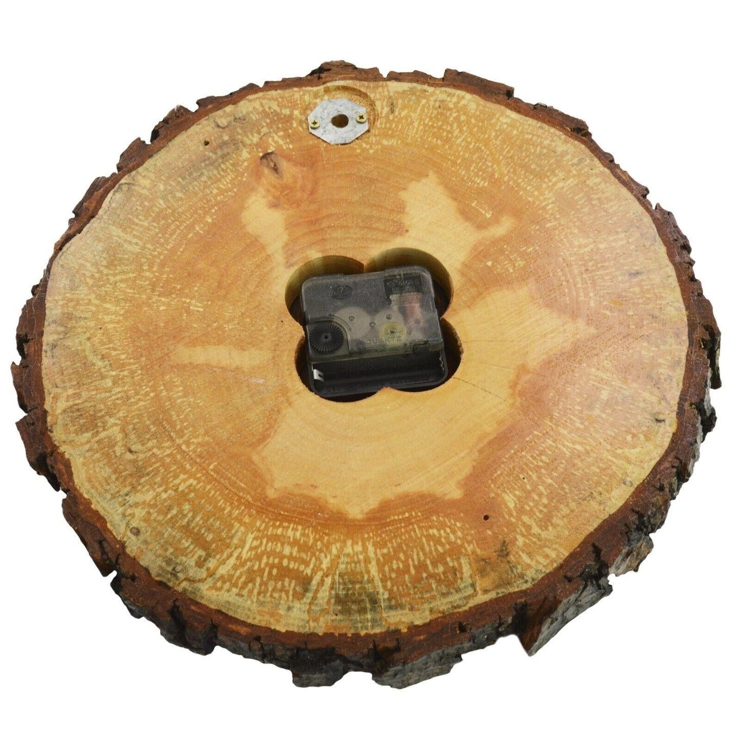 Wooden Rustic Distressed Wall Clock 30cm Diameter Shabby Chic Kitchen