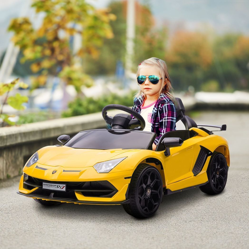 Lamborghini Veneno Licensed Electric Ride-on Car w/ Remote- Gree /Yellow/ Red