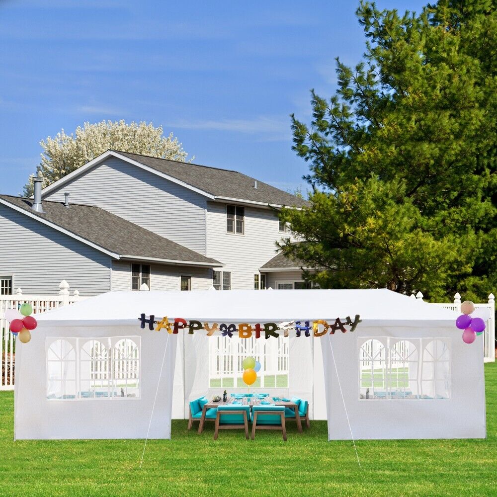 3M X 9M Heavy Duty Gazebo Garden Wedding Marquee Canopy Party Tent Shelter