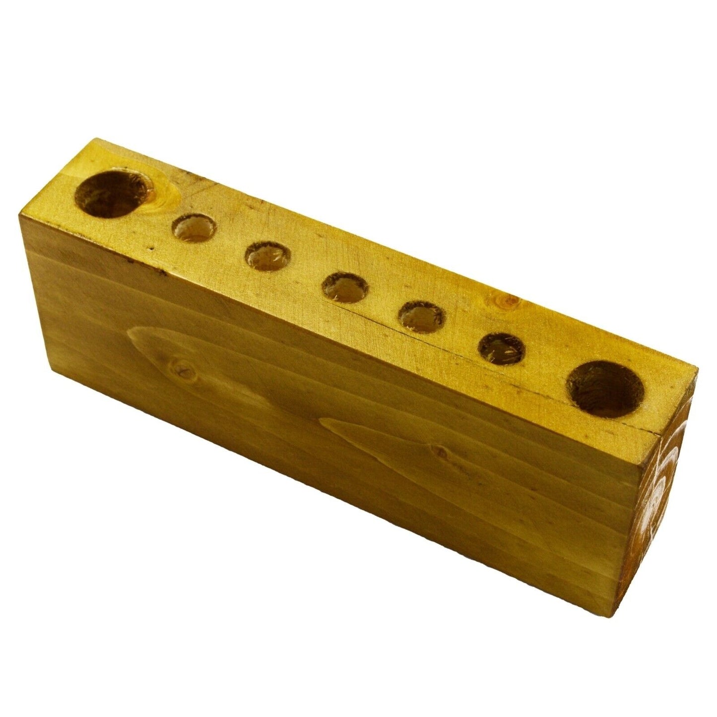 Wooden Pen Pencil Storage Holder Handmade Rustic Table Desk Organizer Tidy