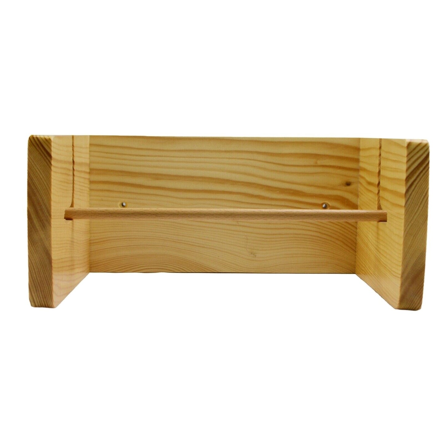 Kitchen Roll Holder Pine Wooden Wall Mounted Paper Roll Towel Dispenser Rustic