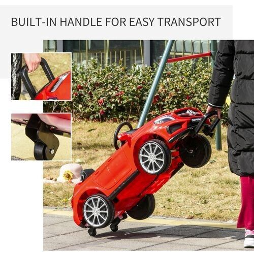 HOMCOM 6V Licensed Mercedes Benz Kids Ride On Car W/ Remote Light Music Red