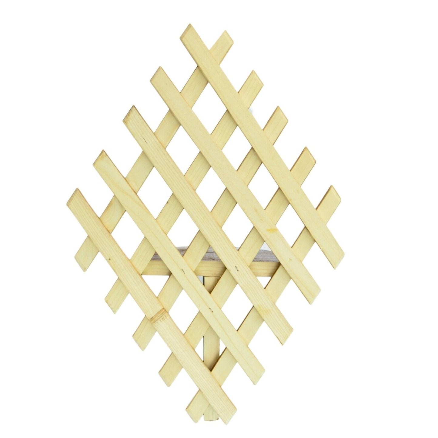 Handmade Wall flower holder wooden rack wall mount flower stand 46 x 31 cm