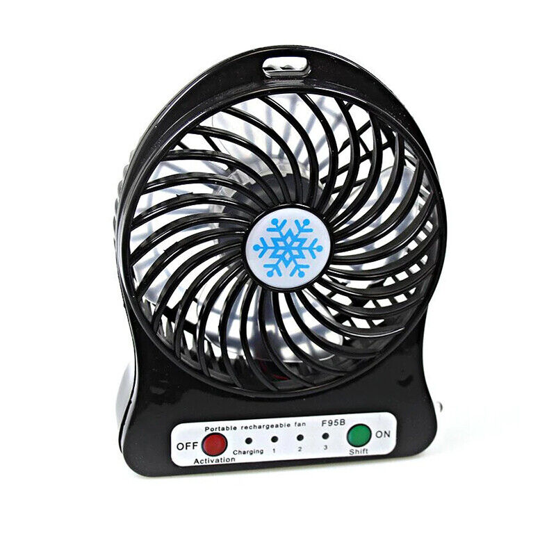 Mini Portable Multi Colour Rechargeable USB Powered Ventilator Cooling Fan