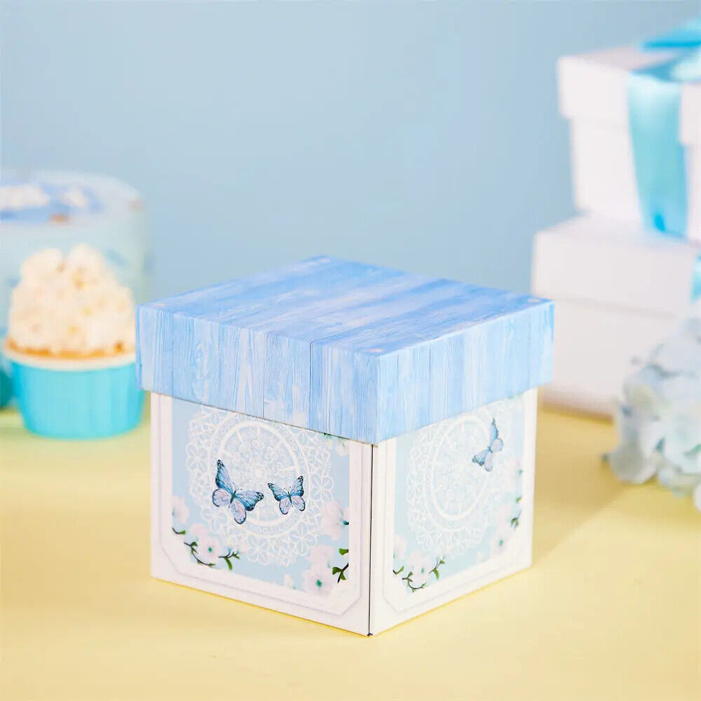 Personalized Birthday Exploding Surprise Box Card Custom Cherry Blossoms 3D Pop