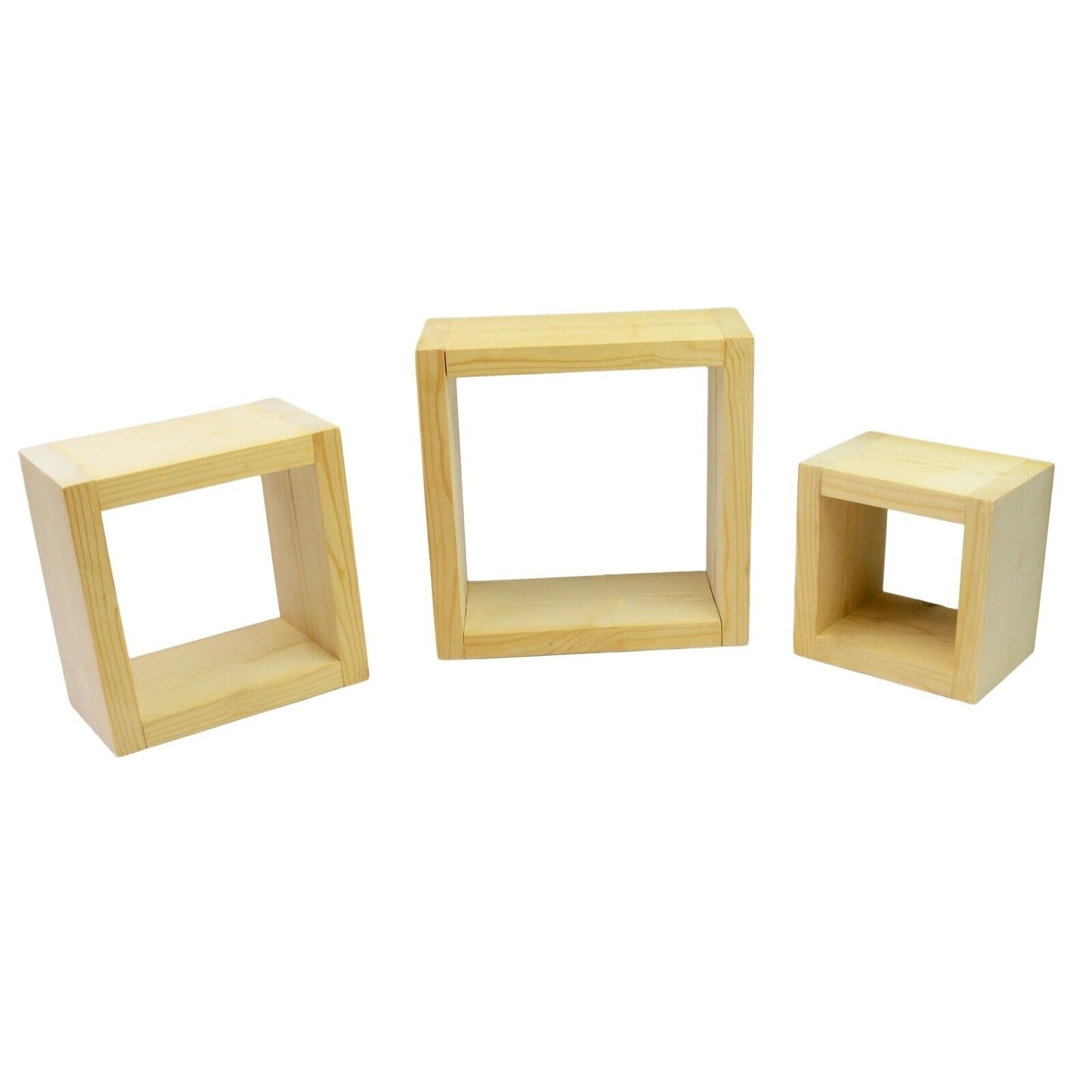 Cube Storage Shelf Wall Mounted Wooden Hanging Bookcase Display Shelving Unit