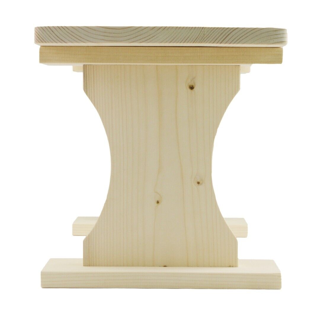 Unique Teak Wooden Stool Shabby Vintage Chic Kitchen Bathroom Storage Seat