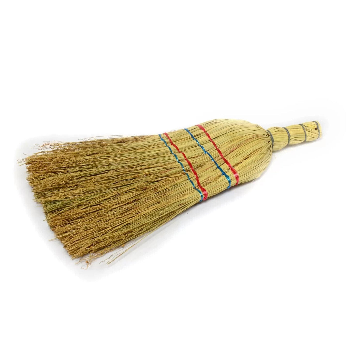 Traditional Corn Broom Besom Long Handled Sweeping Brush Yard Straw Garden