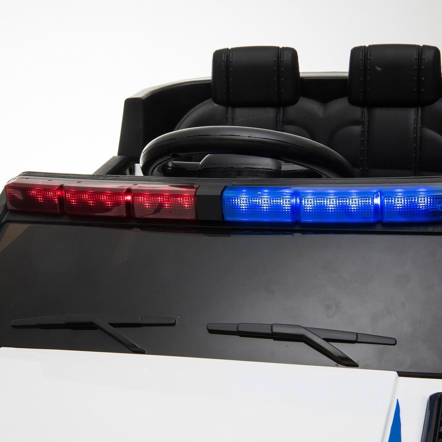 Electric 12V Car for 3-8 Year Kids Police Ride On SUV Car w/Remote/Music/Lights