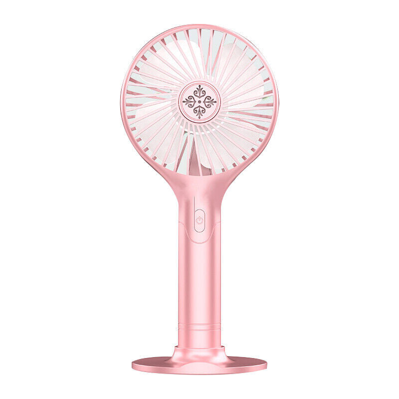 Portable Hand-held Folding Cooling Desk Fan Mini Cooler USB Charging Long Lastin