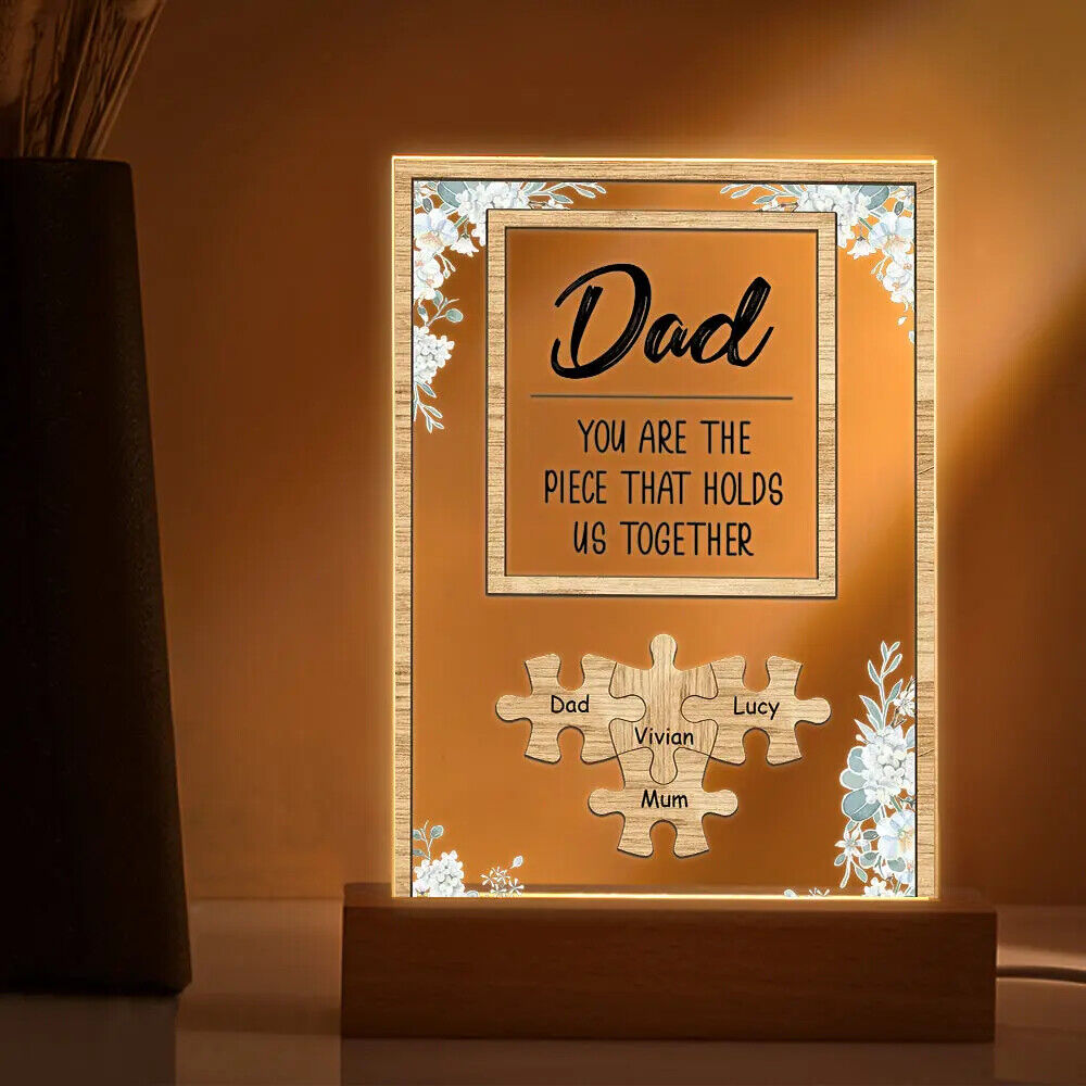 Personalised Puzzle Pieces Name Dad You Are the Piece that Holds Us Together