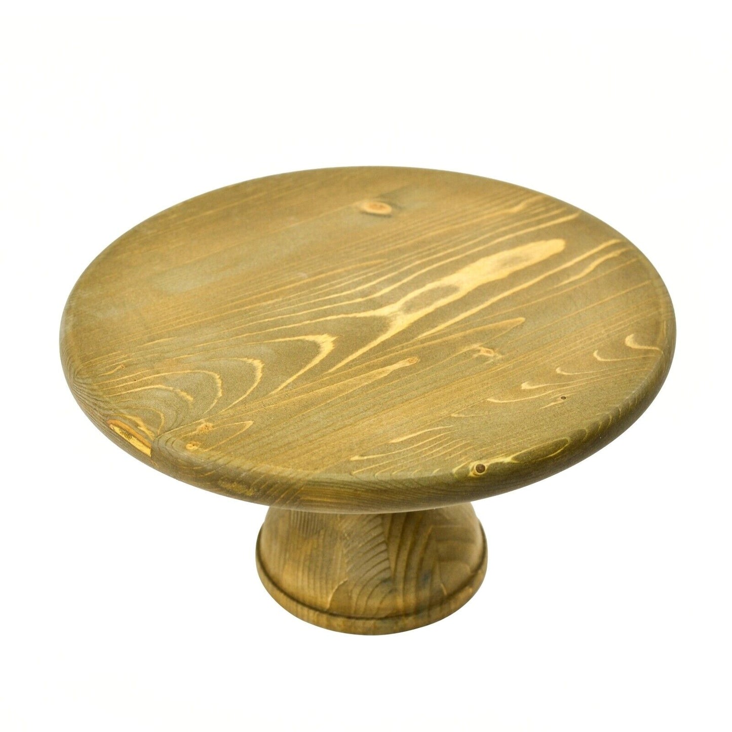 Wooden Cake stand Solid Wood Fruit Cupcake Platform Display 37cm