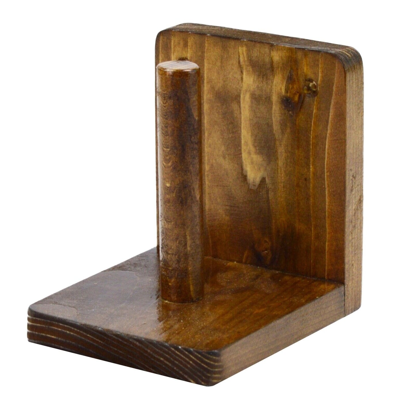 Wooden Toilet Loo Roll Holder Tissue Storage Wall Mounted Unique Accessory