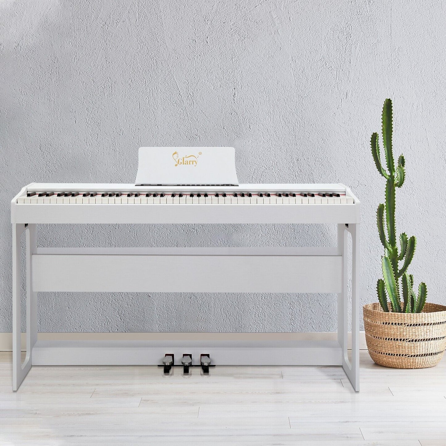 Glarry GDP-104 88 Key Full Weighted Keyboards Digital Piano with Stand Xmas Gift