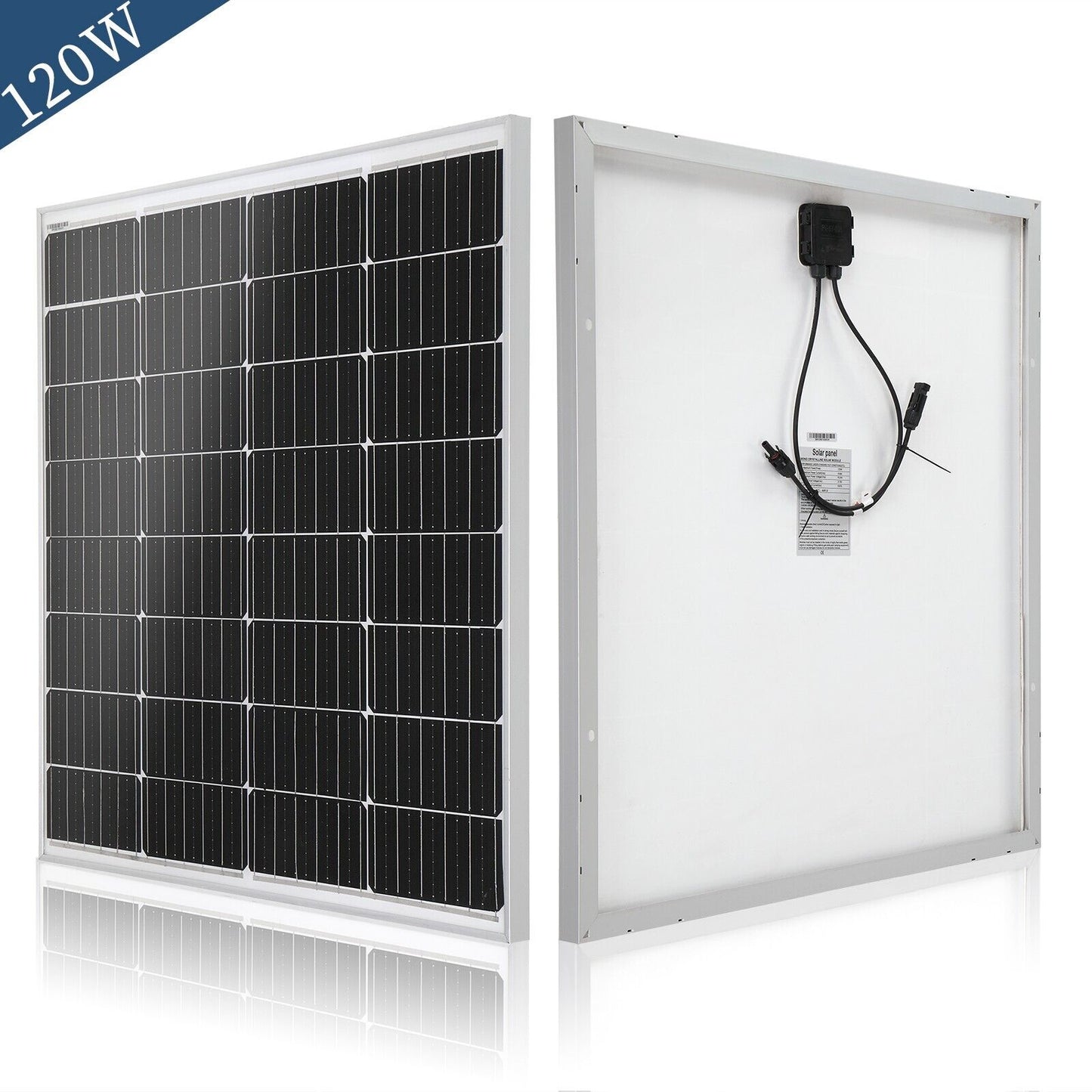 Dokio 120w 18v flexible Mono Solar Panel Kit for Caravan/RV/Boat/Home