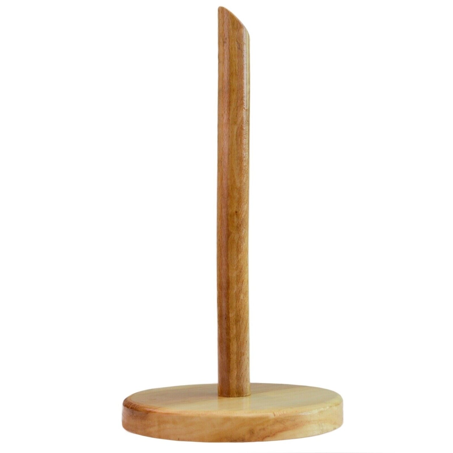 Handmade Kitchen Wooden Towel Tissue Paper Roll Holder Freestanding Rack 30cm