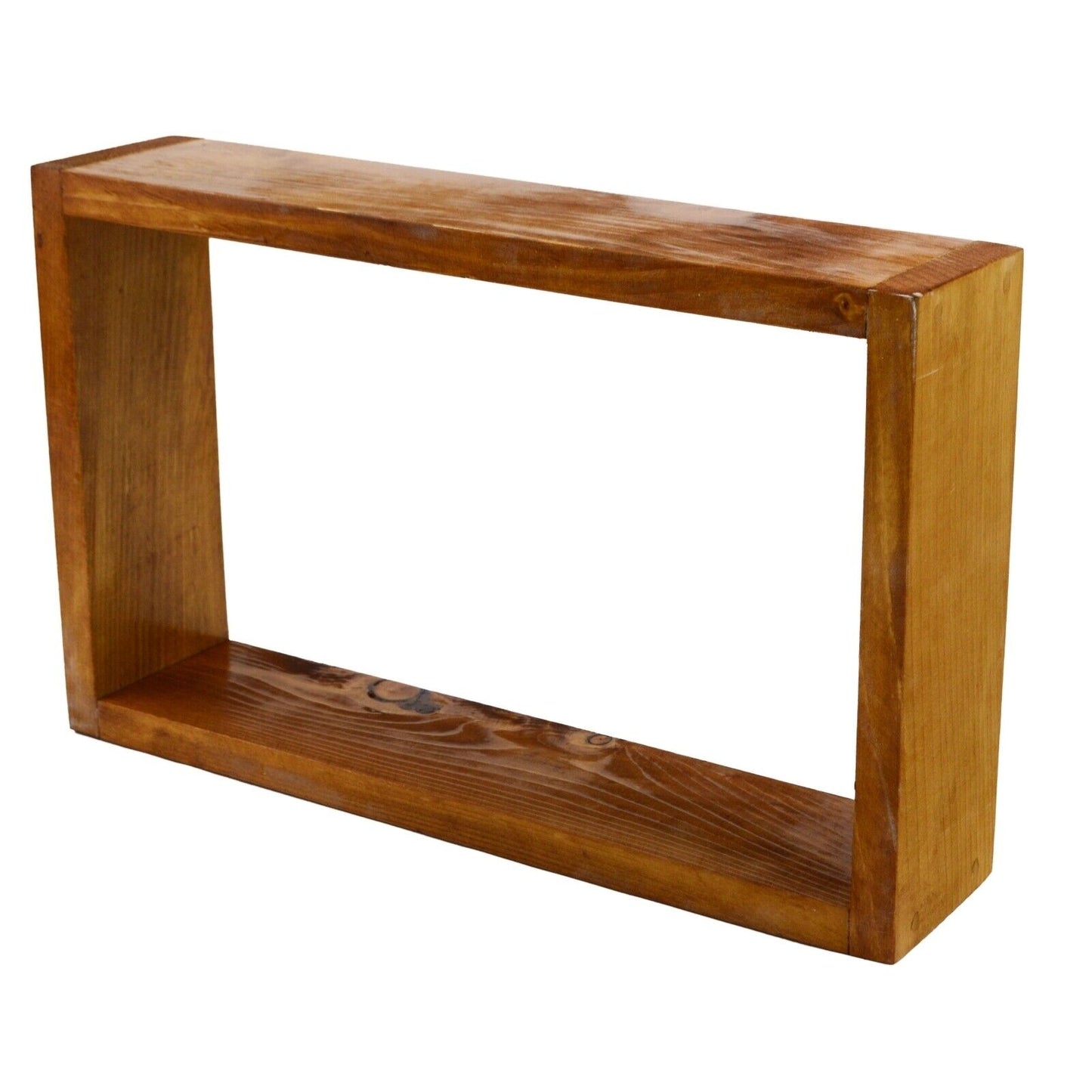 100% Solid Wood Floating Cube Shelves Wall Hanging Storage Display Deco Shelving