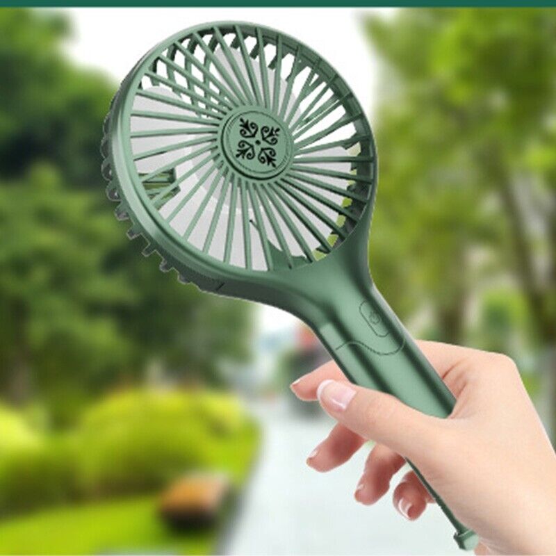 Portable Hand-held Folding Cooling Desk Fan Mini Cooler USB Charging Long Lastin