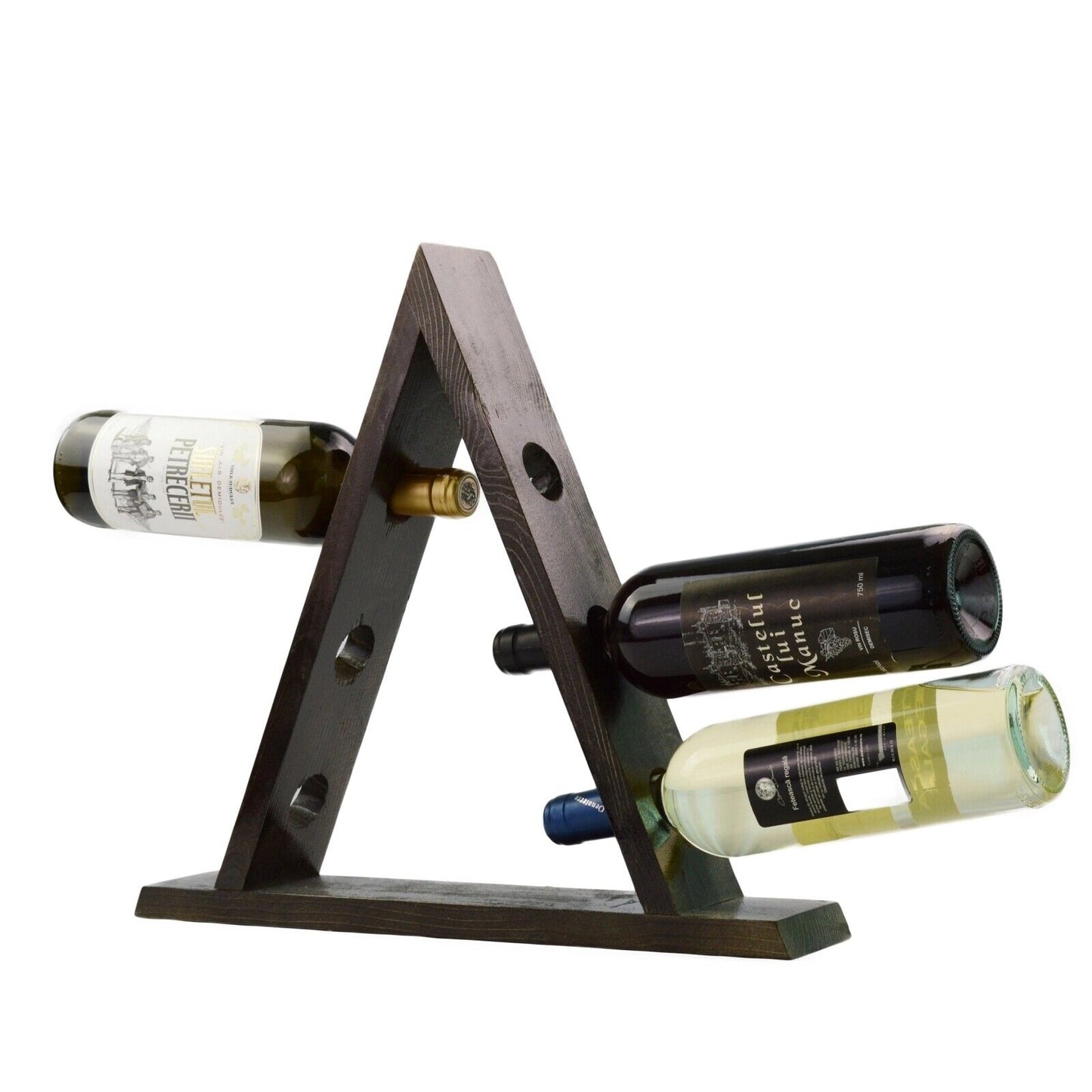 Wooden Triangle Wine Rack/Creative Home Wine Holder Shelf Cabinet/Bottle Rack