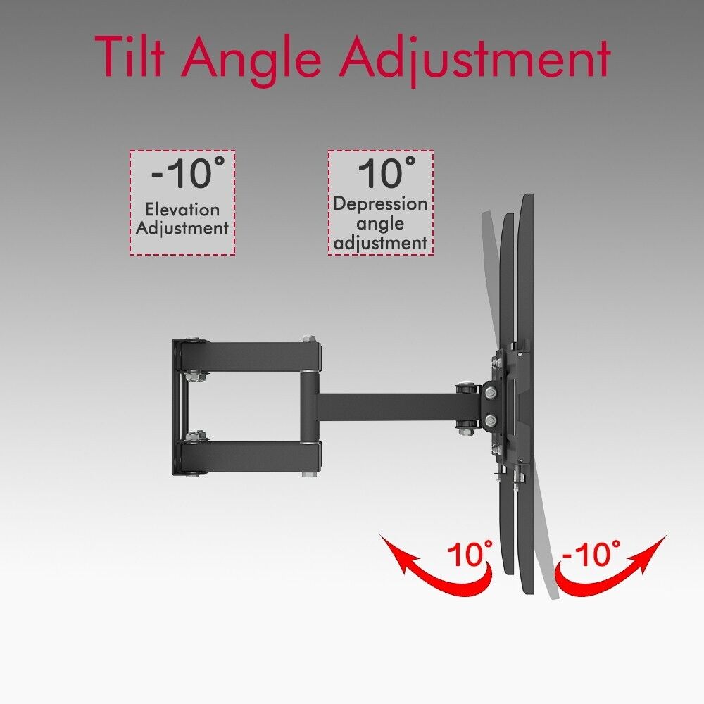 TV Stand Bracket Large Wall Mounted Adjustable 26-55 inch TV LEADZM 2023