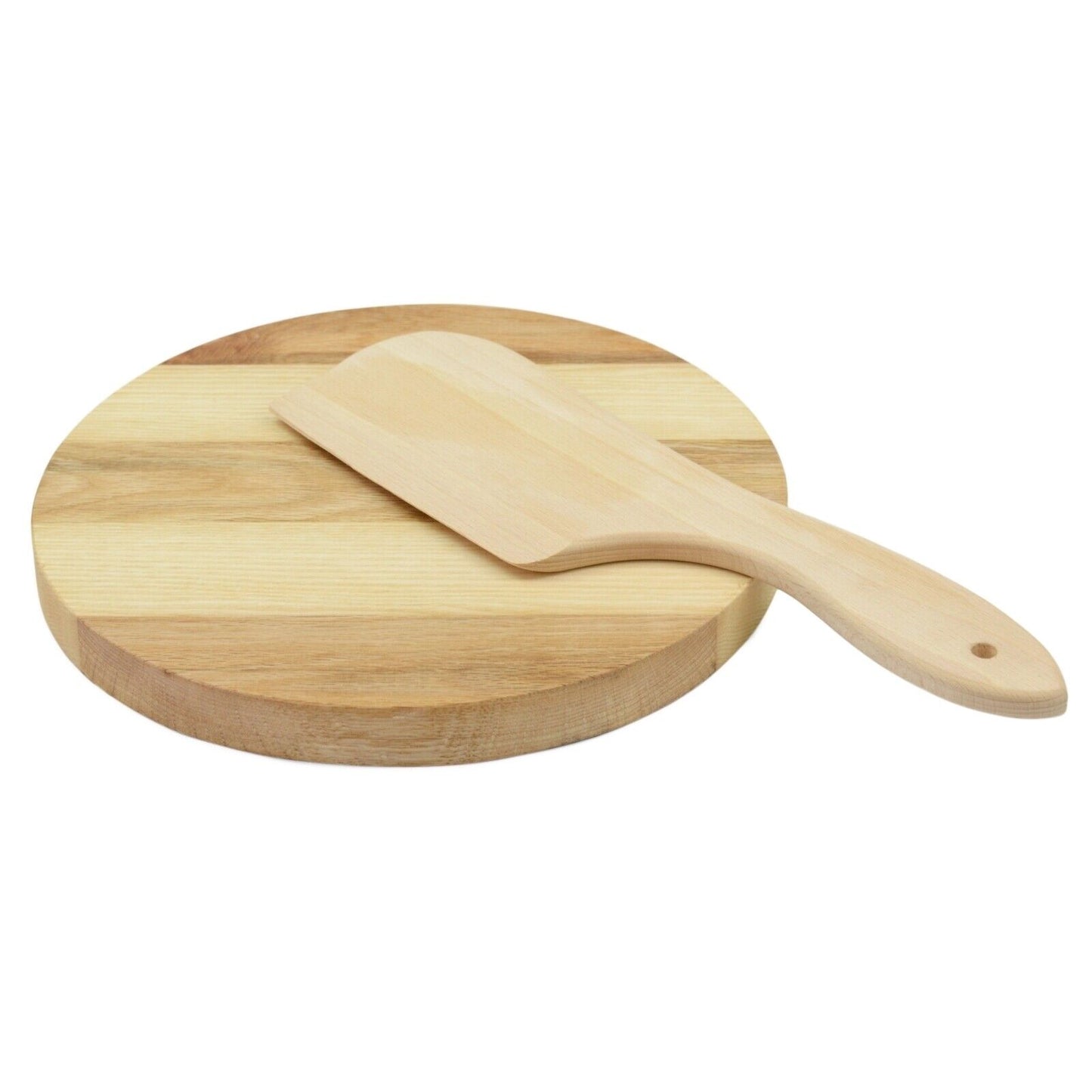 Round circular wooden chopping board cutting serving pizza 100% Solid Wood