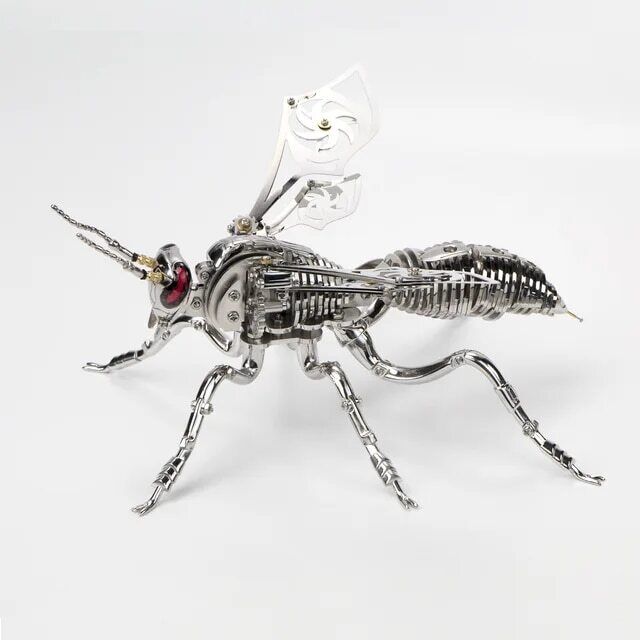 3D Metal Model Kits Wasp Moving Parts Adult Steampunk Mechanical Building Kit