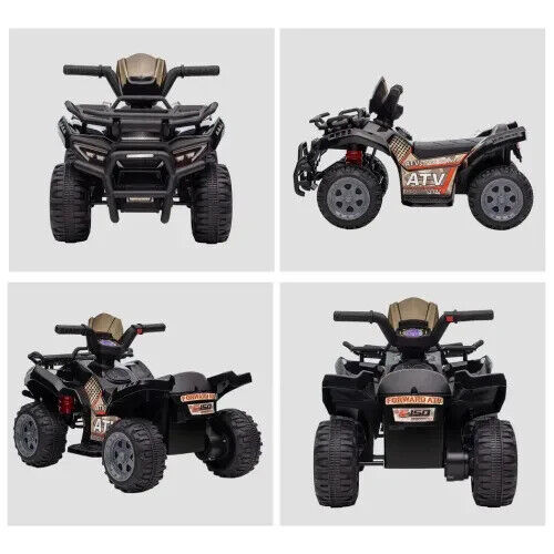 HOMCOM 6V Kids Electric Ride on Car Toddler Quad Bike ATV for 18-36 month Black