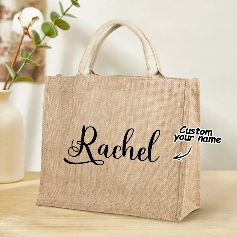 Shopping Shoulder Reusable Tote Custom Name Beach Summer Bag Gifts For Her