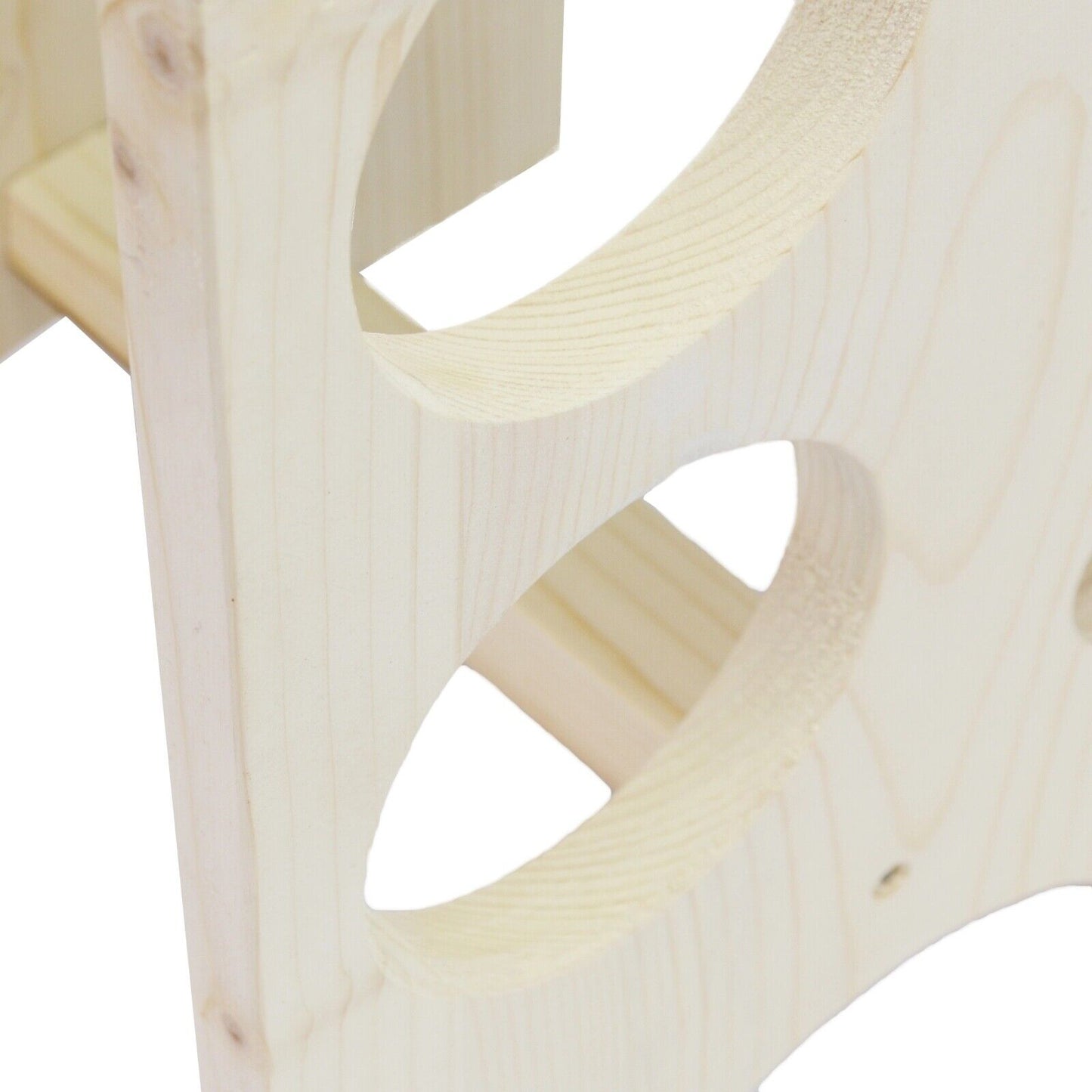 Unique Tilted Freestanding Upcycled Wooden Wine Rack Handmade Natural Wood