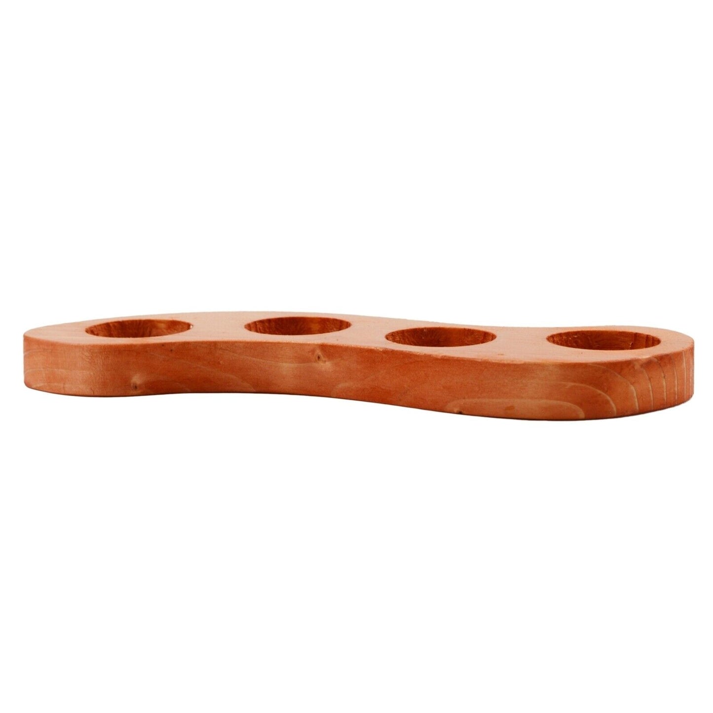 4 Tea Light Candle Holder Romantic Ambient Table Centrepiece Solid Wood Decor