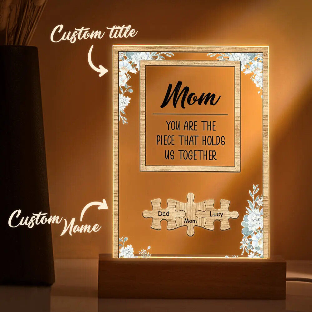 Personalised Puzzle Pieces Name Dad You Are the Piece that Holds Us Together