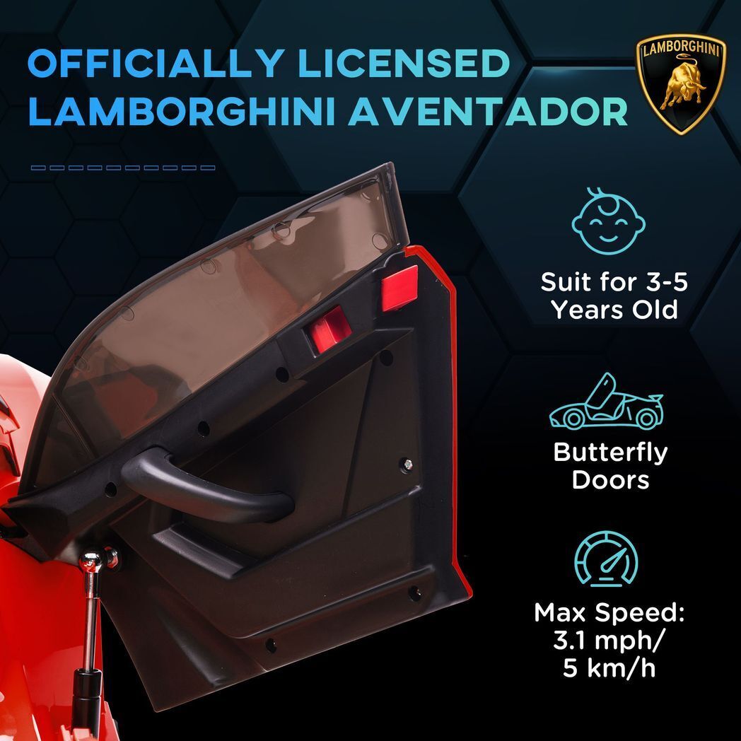 Lamborghini Veneno Licensed Electric Ride-on Car w/ Remote- Gree /Yellow/ Red