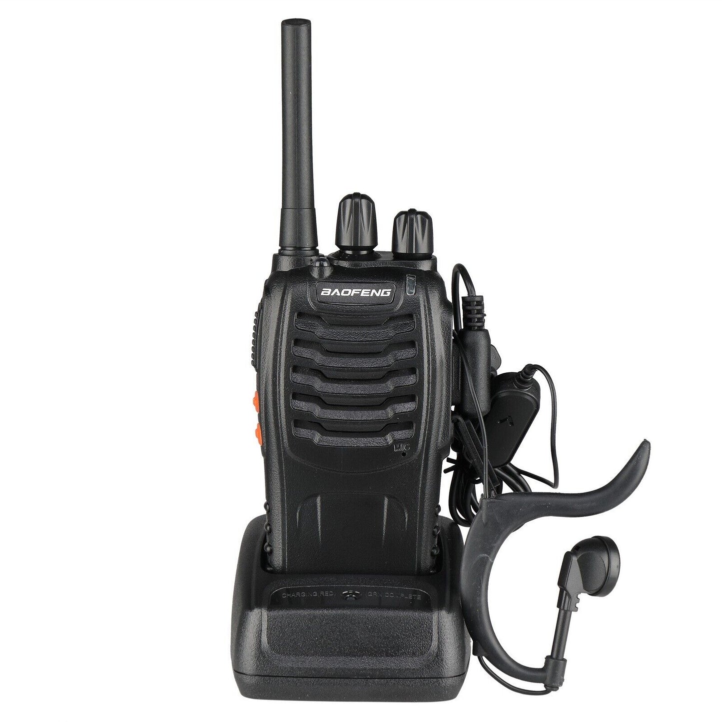 2x Baofeng BF-88e PMR446 Walkie Talkie Long Range Two Way Radio + Earpiece