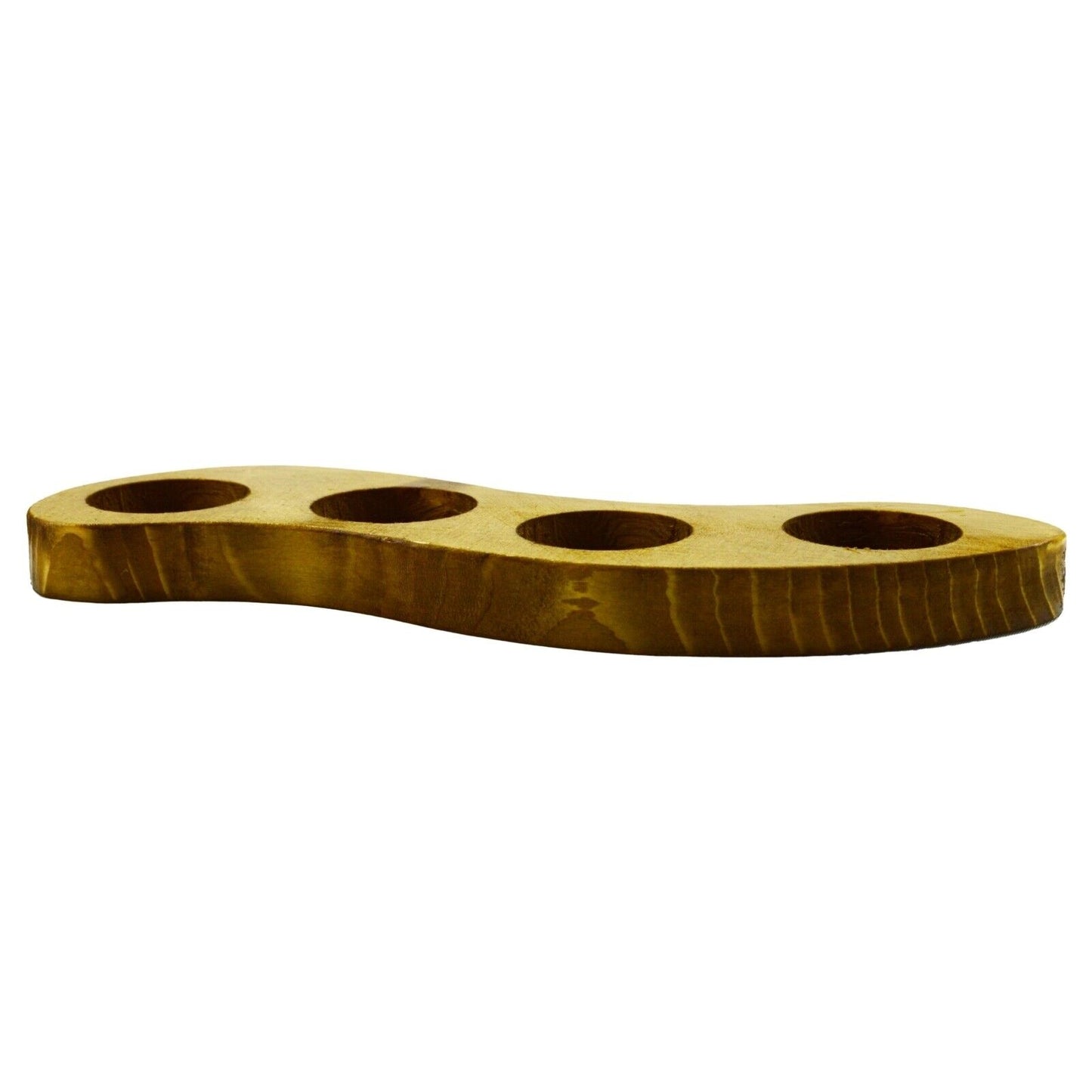 4 Tea Light Candle Holder Romantic Ambient Table Centrepiece Solid Wood Decor