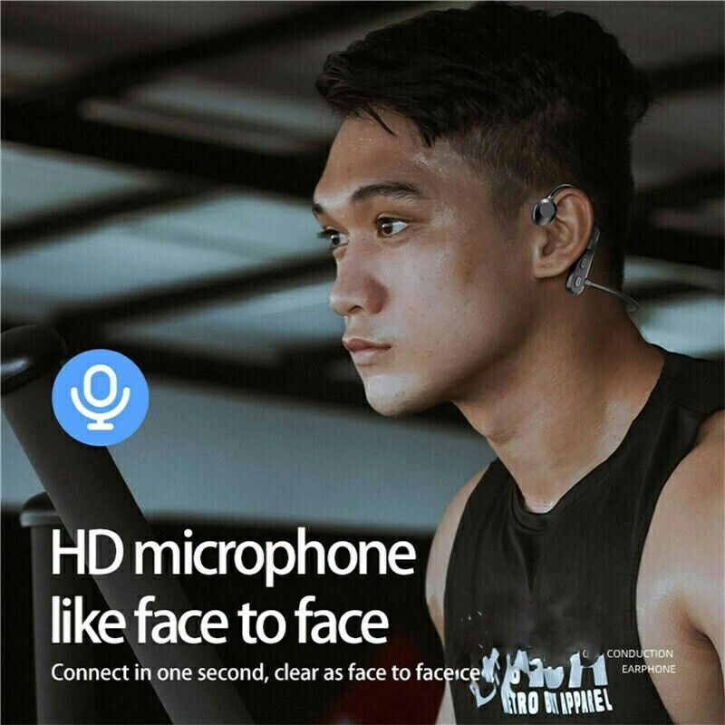 Conduction Earphones Wireless Bluetooth Headset Sport Waterproof Headphones