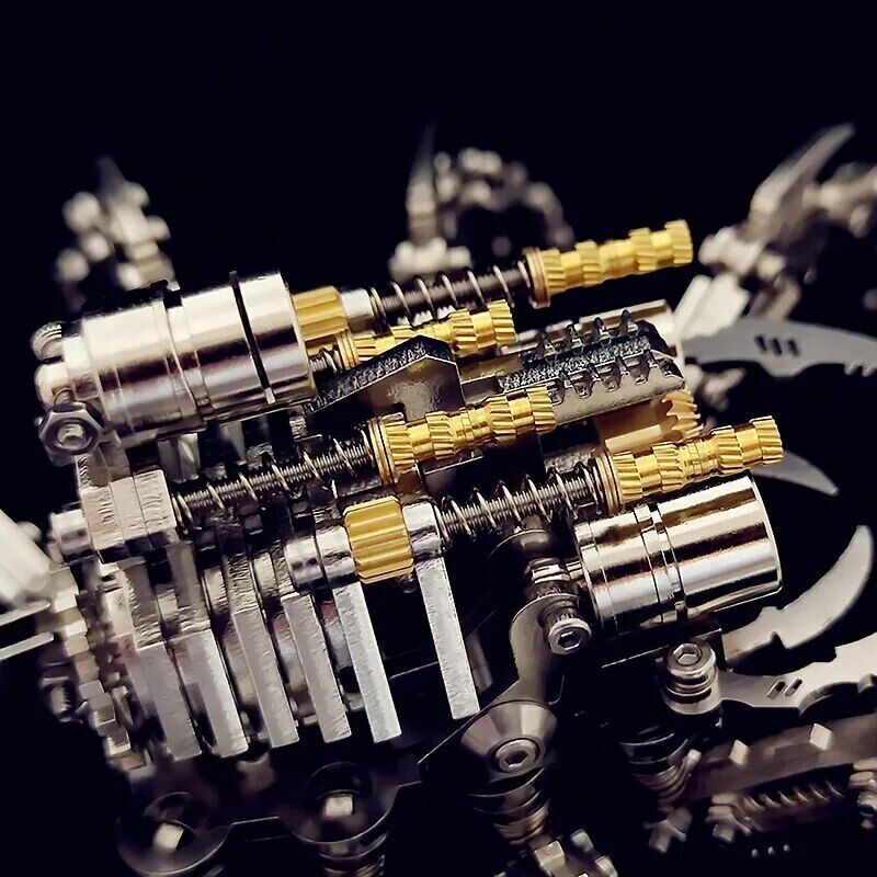 3D Metal Model Kits Spider Light Up Adult Punk Steampunk Mechanical Building Kit